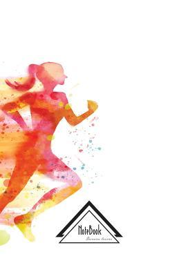 Read Online Notebook Journal Dot-Grid, Graph, Lined, No Lined: Silhouette Watercolor Woman Running Pink Orange: Small Pocket Notebook Journal Diary, 120 Pages, 5.5 X 8.5 -  | ePub