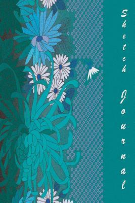 Download Sketch Journal: Teal and Flowers 6x9: Pages Are Lined on the Bottom Third with Blank Space on Top. -  | ePub