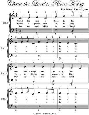 Read Christ the Lord Is Risen Today - Easy Piano Sheet Music - Silver Tonalities | ePub