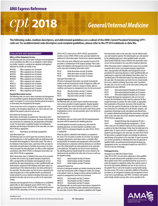 Download CPT 2018 Express Reference Card: General/Internal Medicine - American Medical Association file in PDF