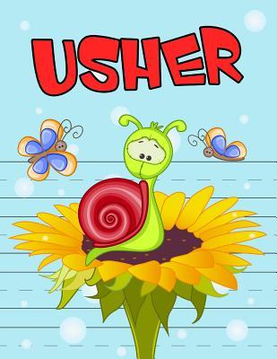 Full Download Usher: Personalized Book with Child's Name, Primary Writing Tablet for Kids Learning to Write, 65 Sheets of Practice Paper, 1 Ruling, Preschool, Kindergarten, 1st Grade, Book Size 8 1/2 X 11 -  file in ePub