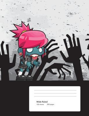 Read Zombie Girl Composition Book: Notebook Wide Ruled Paper 100 Sheets -  file in ePub