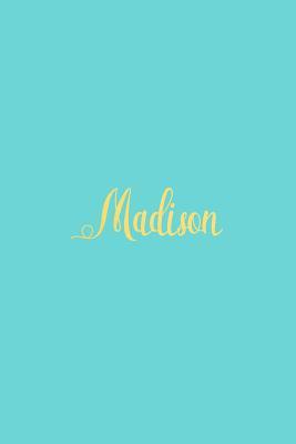 Download Madison: Personalized Name Turquoise Matte Soft Cover Notebook Journal to Write In. 120 Blank Lined Pages -  file in ePub