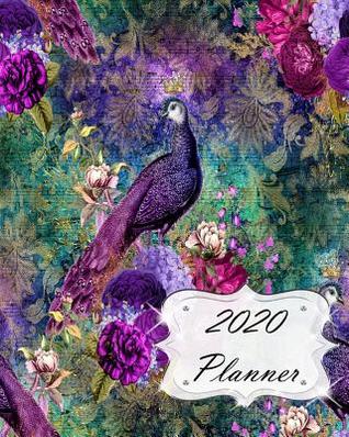 Full Download 2020 Planner: Peacock Daily, Weekly & Monthly Calendars January through December Purple Blue Floral Flowers - Jml Studios file in ePub