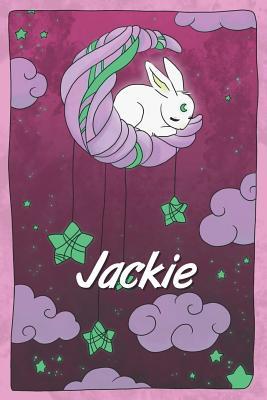 Download Jackie: personalized notebook sleeping bunny on the moon with stars softcover 120 pages blank useful as notebook, dream diary, scrapbook, journal or gift idea - Jenny Illus file in ePub