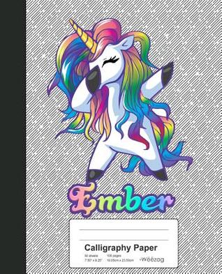 Download Calligraphy Paper: EMBER Unicorn Rainbow Notebook -  | PDF