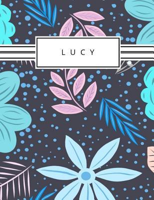 Read Lucy: Personalized blue flowers sketchbook with name: 120 Pages -  file in ePub