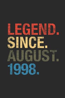 Full Download Legend Since August 1998: Dotted Bullet Grid Notebook - Journal for August Birthday Gift Idea - Legend Publishing | ePub