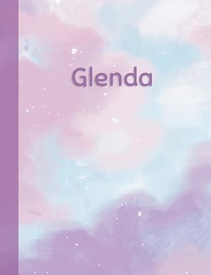 Read Online Glenda: Personalized Composition Notebook - College Ruled (Lined) Exercise Book for School Notes, Assignments, Homework, Essay Writing. Pink Blue Purple Cover Art - Cloud Marble with Name -  | ePub
