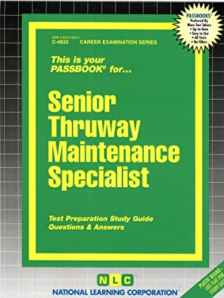 Download Senior Thruway Maintenance Specialist: Passbooks Study Guide - Jack Rudman | ePub